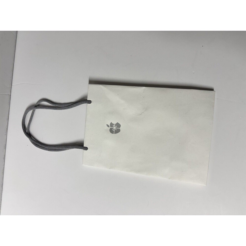 Genuine Apple White w/ Logo White Paper Bag Gift Bags  9 3/4 H x 6"W x 3 1/4